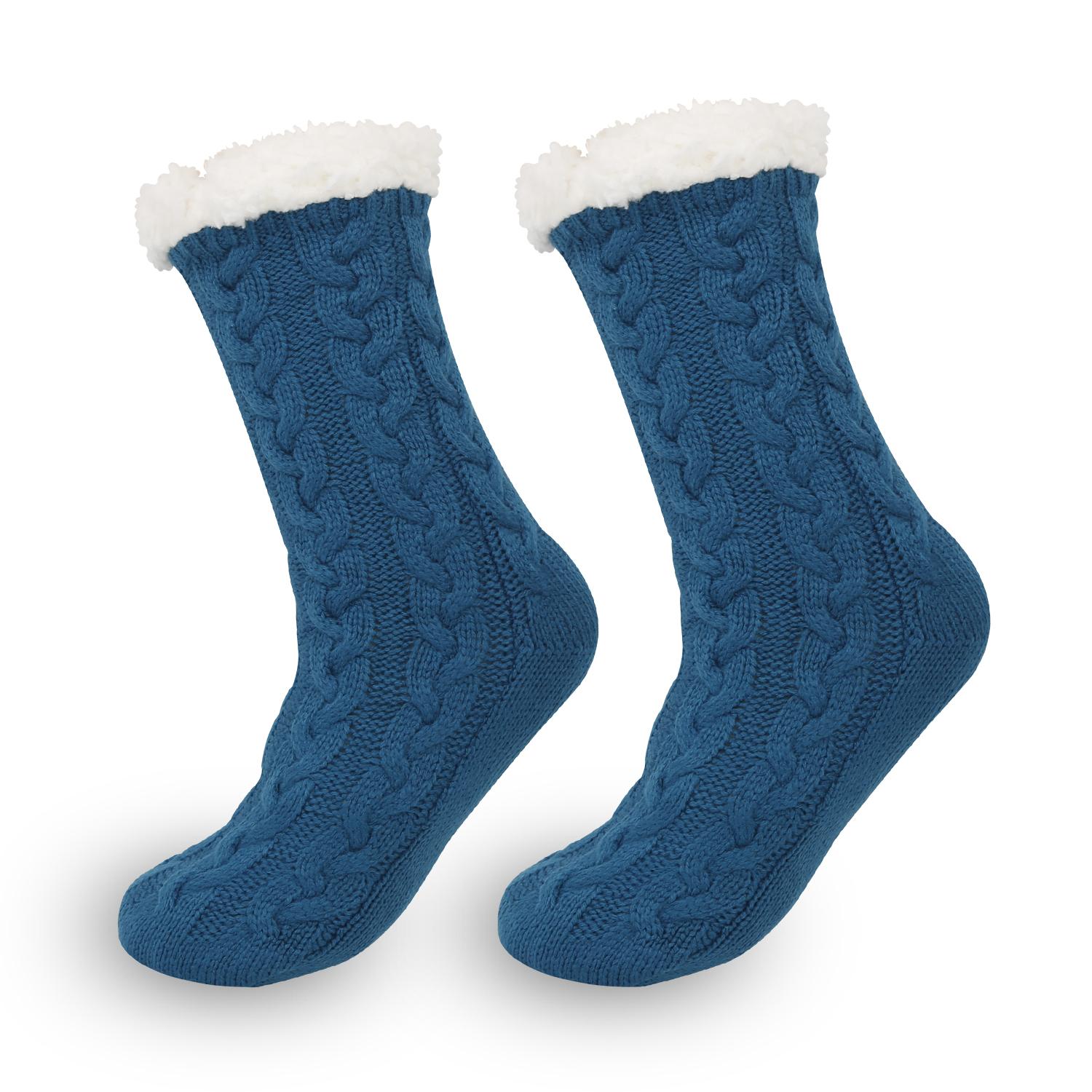 

Теплые осенние и зимние толстые бархатные нескользящие носки для сна, носки для коврового покрытия, однотонные домашние носки