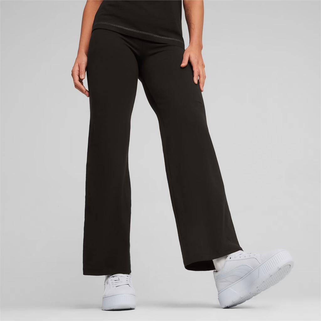 New PUMA ESS+LEGGINGS Straight Casual Pants Women's Black 680405-01