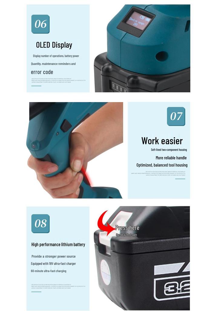 Juli ZUPPER Rechargeable Electric Hydraulic Cable Cutter for Copper & Aluminum (ED-45/ED-85/105)
