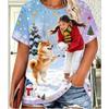 Women Christmas Shiba Inu Puppy T‑Shirt