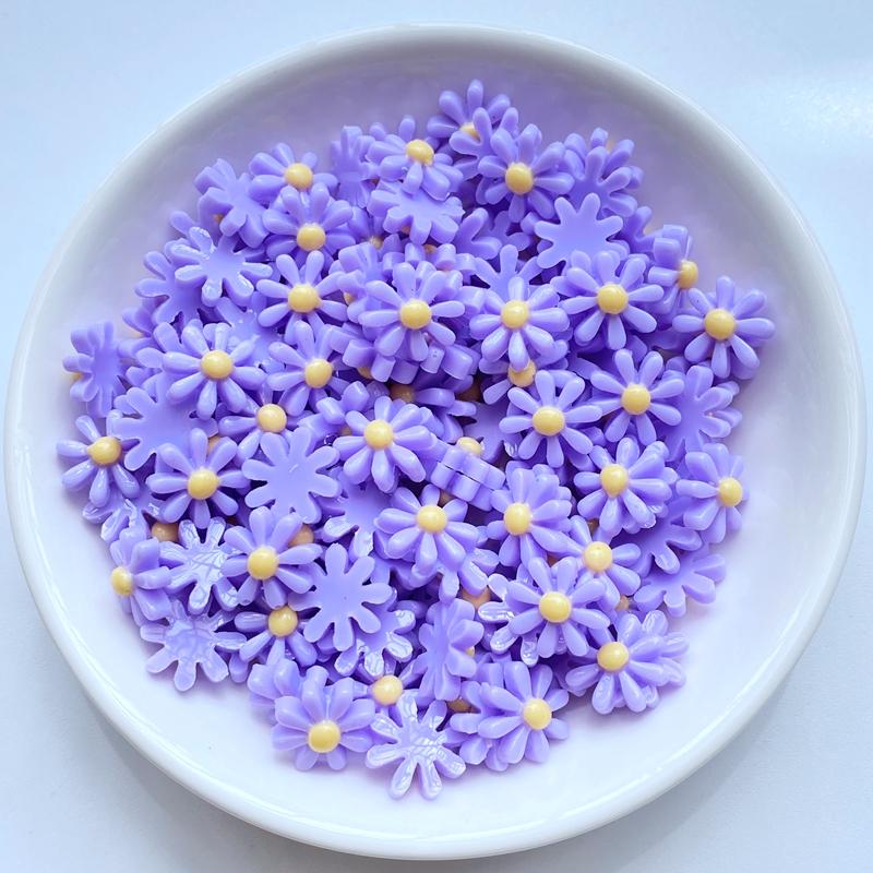 50Pcs New Cute Mini Chrysanthemum Flat Back Resin Cabochons Scrapbooking DIY Jewelry Craft Decoration Accessorie