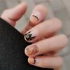 24-Piece Box of Playful European and American Style Detachable Halloween Nails - Cute, Sweet, and Cool