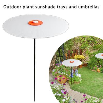 Garten-Sonnenschirme für den Außenbereich 3er-Pack Sonnenschutz Regenschutz Höhenverstellbar Sonnen-Regenschutz Schutzdächer für Topfpflanzen