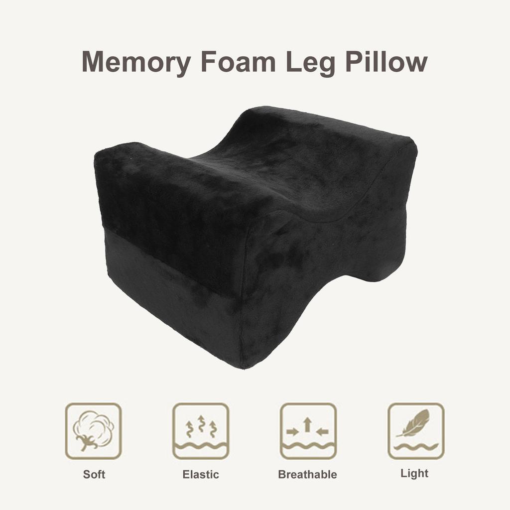 Memory Foam Leg Pillow Tattoo Nail Salon Massage Shop Soft Breathable Orthopedic Knee Pillow Black