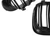 BMW X4 F26 14-17 Grille Inserts Between Headlights (Kidneys) Left + Right Set, Black Glossy Double Bar