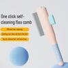 Pente para Higiene de Animais Autolimpante Escova para Remover Subpelo de Cães Rastrilo Suave para Subpelo para Desembaraçar Remover Nós em Pelos Longos Embaraçados em Gatos e Cães