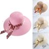 Anti UV Straw Hat Wide Brim Bucket Hat Simple Beach Cap  Outdoor Sports