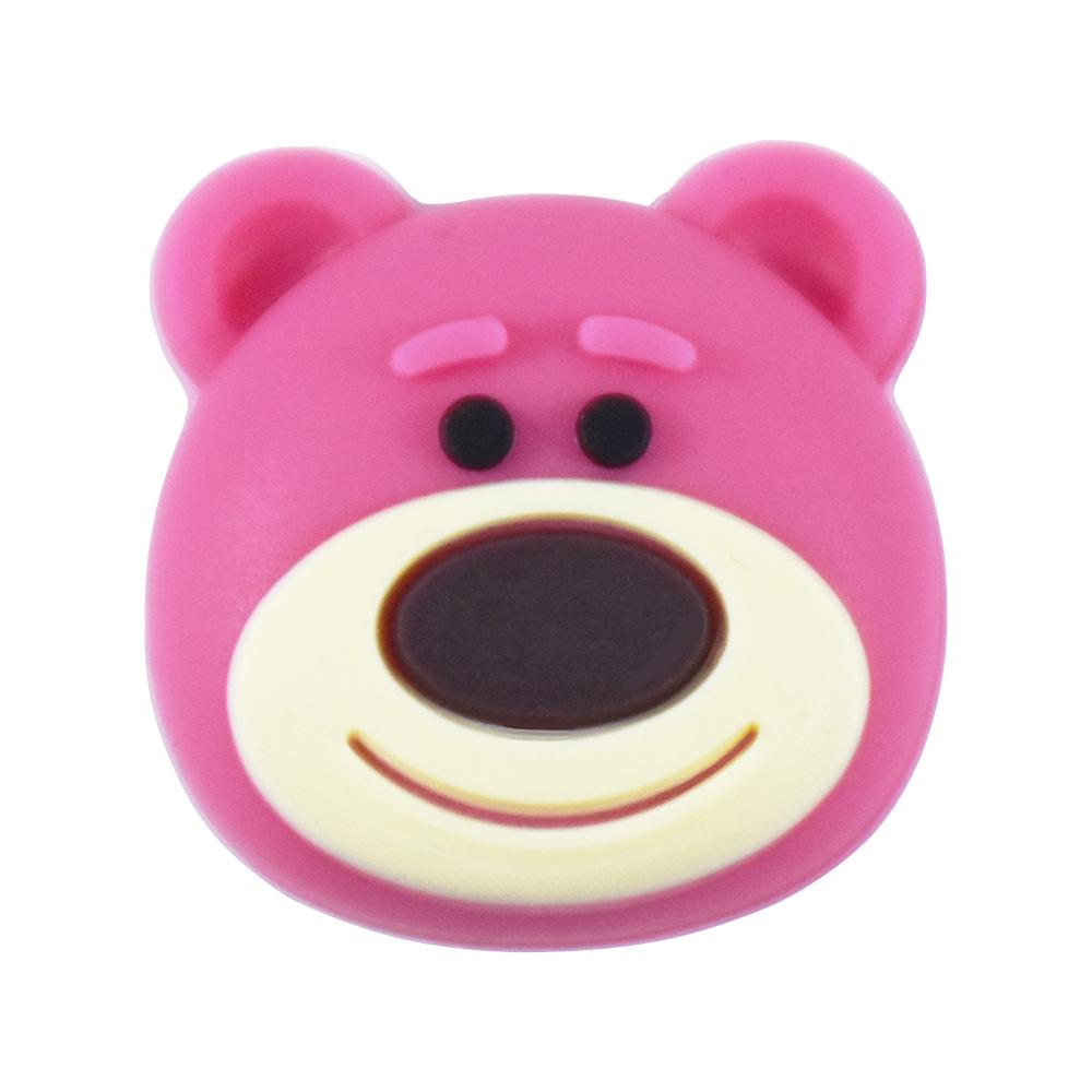 Switch Game Controller Joystick Cap - OLED Strawberry/Bear Silicone Anti-Slip Protective Button Covers