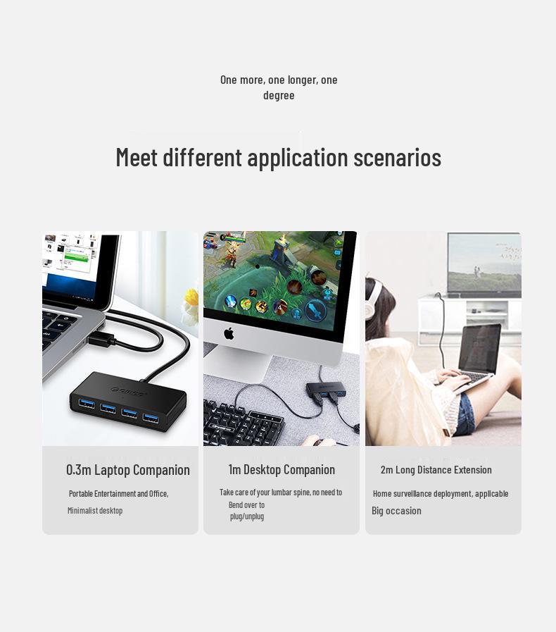 ORICO USB 3.0 Hub with Auxiliary Power Port