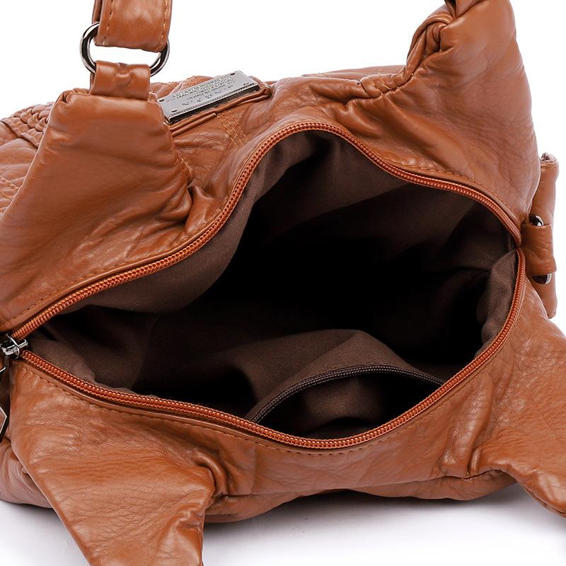 Luxury Soft PU Leather Shoulder Bags for Women Large Capacity Shopping Crossbody Hobo Bags
