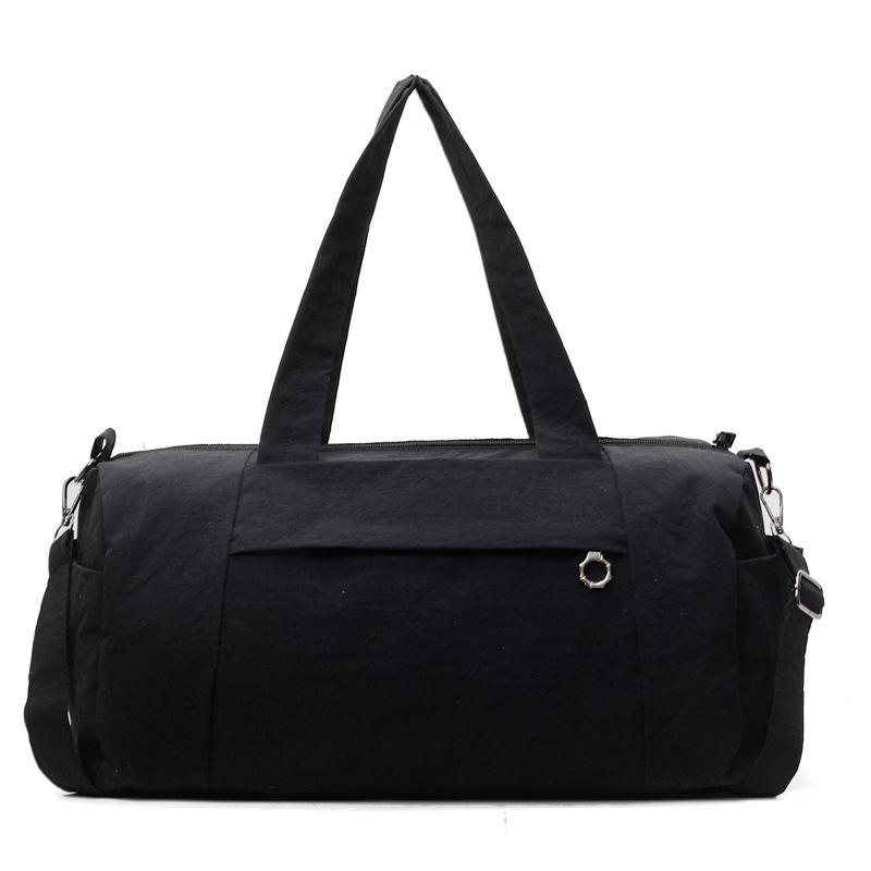 

Japanese-style simple and versatile lightweight shoulder bag, casual gym bag, large-capacity tote bag, fashionable crossbody travel bag 42*21*20 чёрный