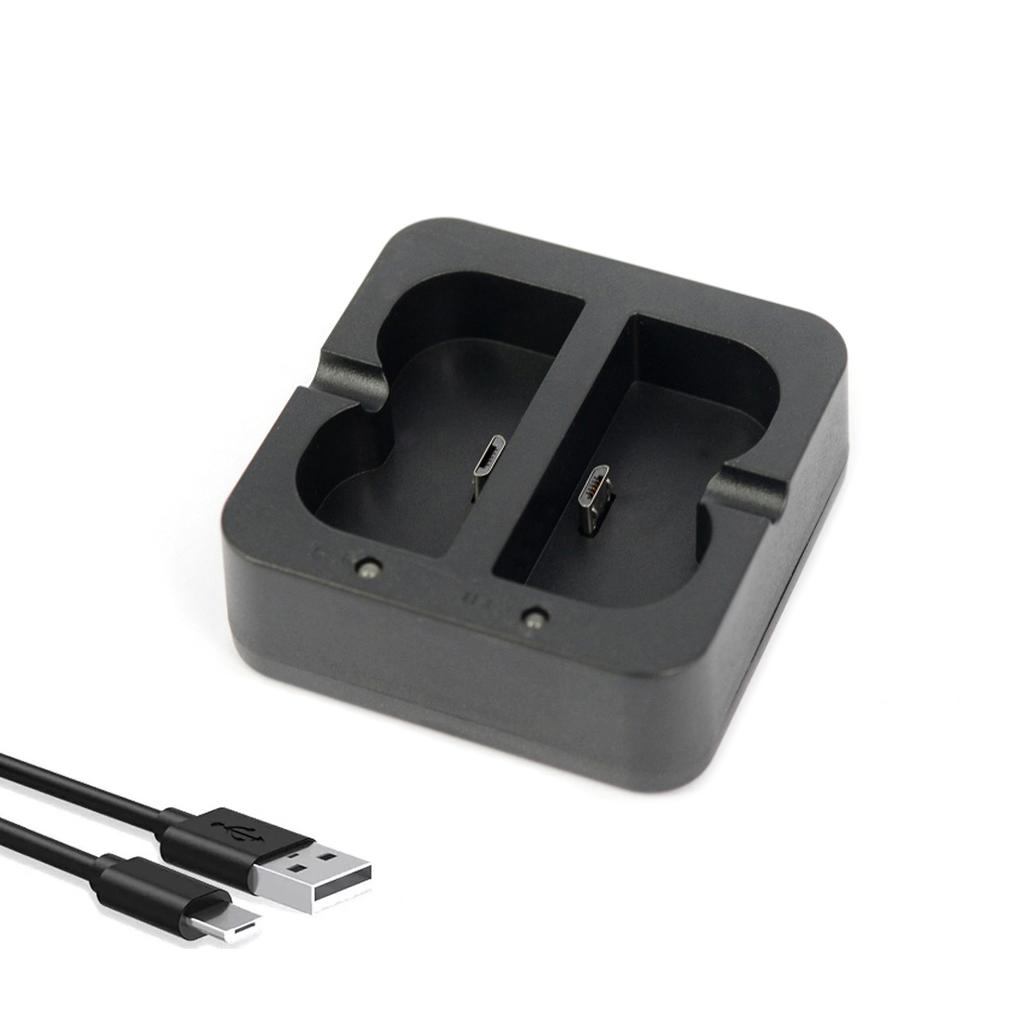 1Pc Dual-Port Battery Charger With LED Charging Status Indicator For Video Doorbell 2/3/3 Plus/4 Batteries