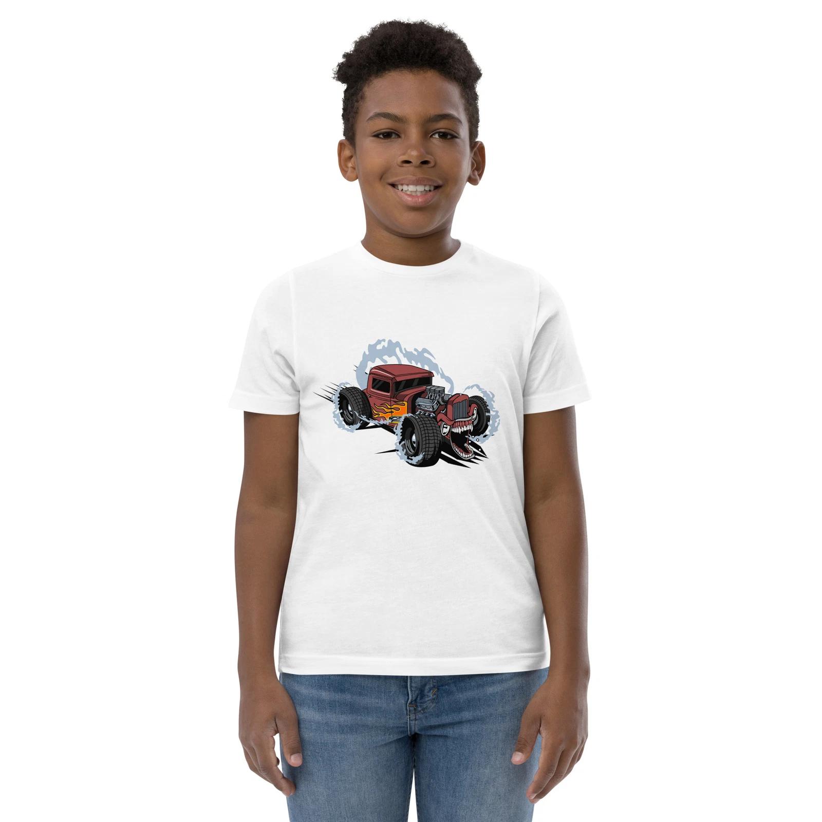 Monster Car Hot Rod Youth T-Shirt, Bigfoot, Cartoon, Motocross Monster Jam, Race XXXXL