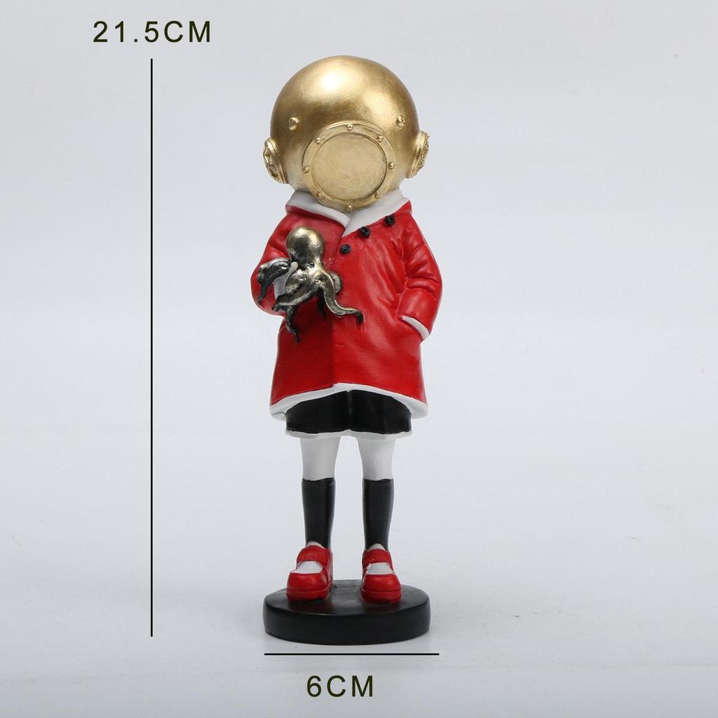 Banksy Diepduiker Sculptuur voor Huisdecoratie