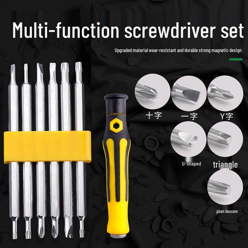 37-Piece Multi-functional Screwdriver Set: Phillips, Flathead, Torx, Triangle