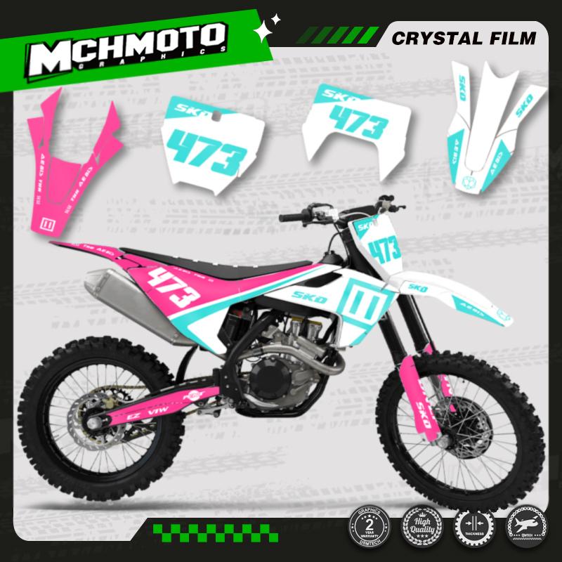 MCHMFG For Husqvarna TC FC TX FX FS 2016 2017 2018 TE FE 2017 2018  Graphics Decal Sticker Kit  Motorcycle