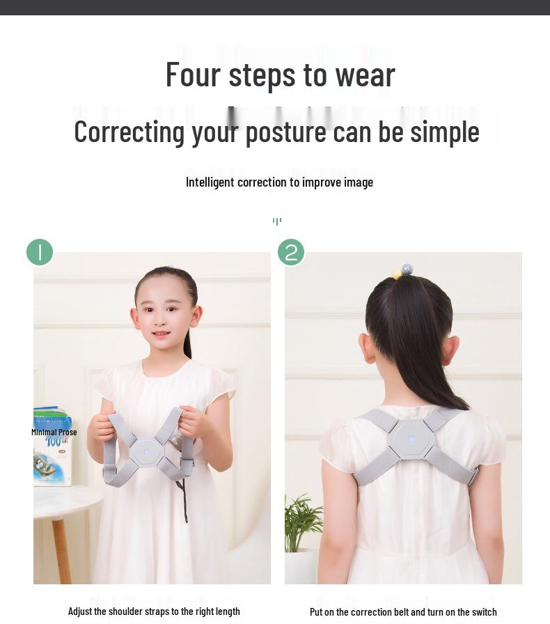 Smart Children's Posture Corrector: Invisible Back Belt for Improved Writing and Sitting Posture
