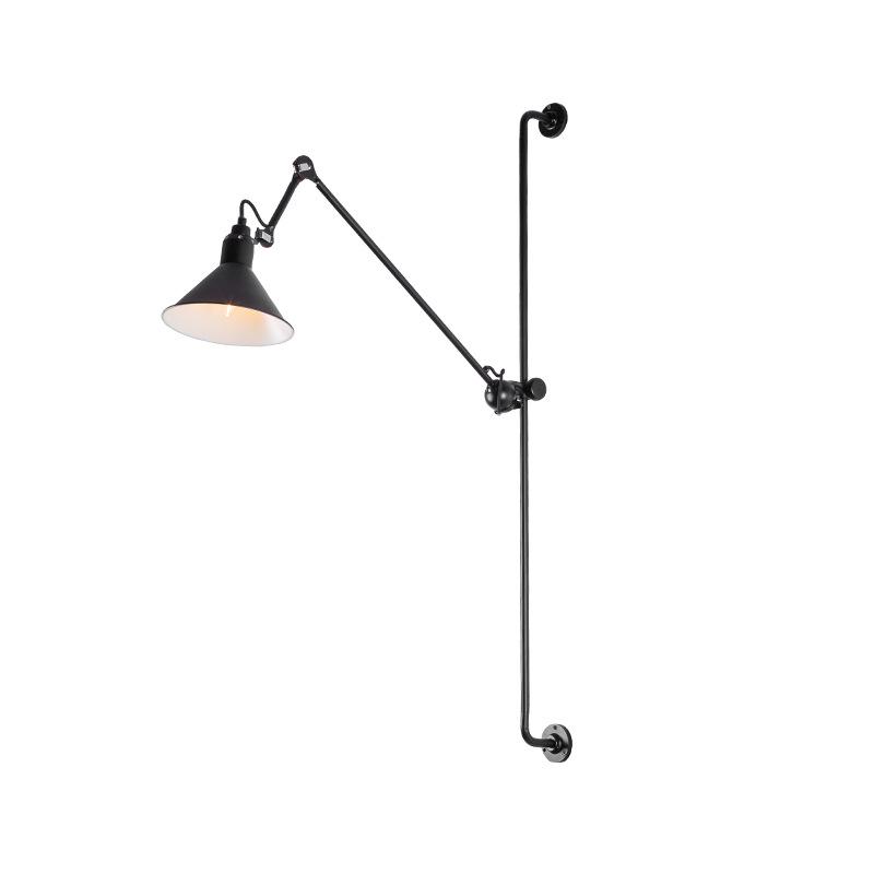 Minimalist Industrial Rotating Rocker Arm Wall Lamp with Eye Protection for Living Room, Bedroom, and Dining Area