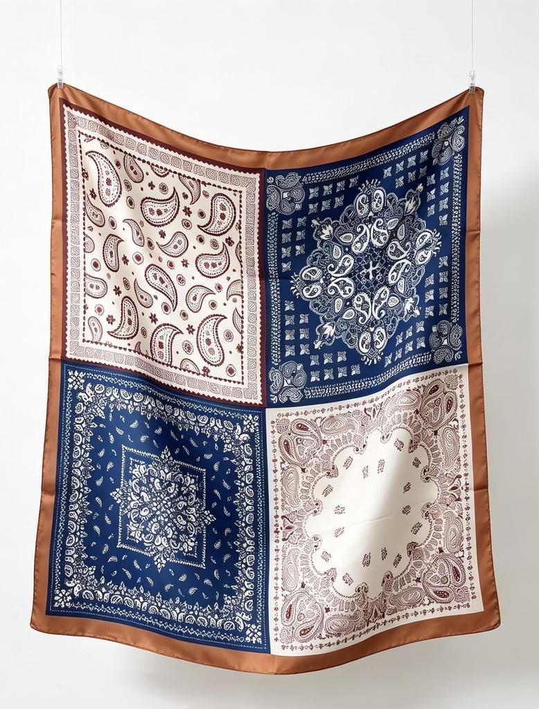 Beach sunset fashion silk scarf print 91CM silk square scarf decorative scarf scarf versatile shawl silk scarf