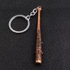 TV The Walking Dead Stick Keychain Negan's Bat LUCILLE Baseball Bat Shape Keyring For Men Women Car Bag Key Jewelry Accessories