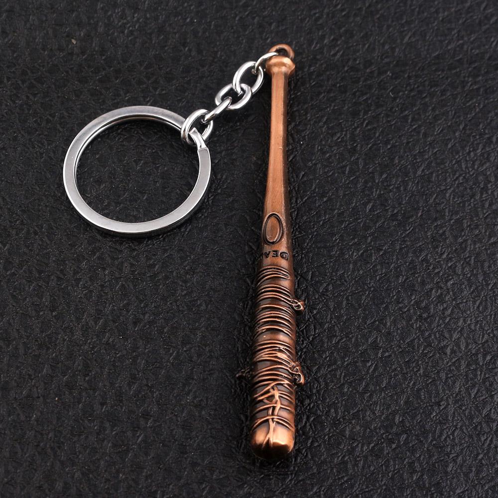 TV The Walking Dead Stick Keychain Negan's Bat LUCILLE Baseball Bat Shape Keyring For Men Women Car Bag Key Jewelry Accessories