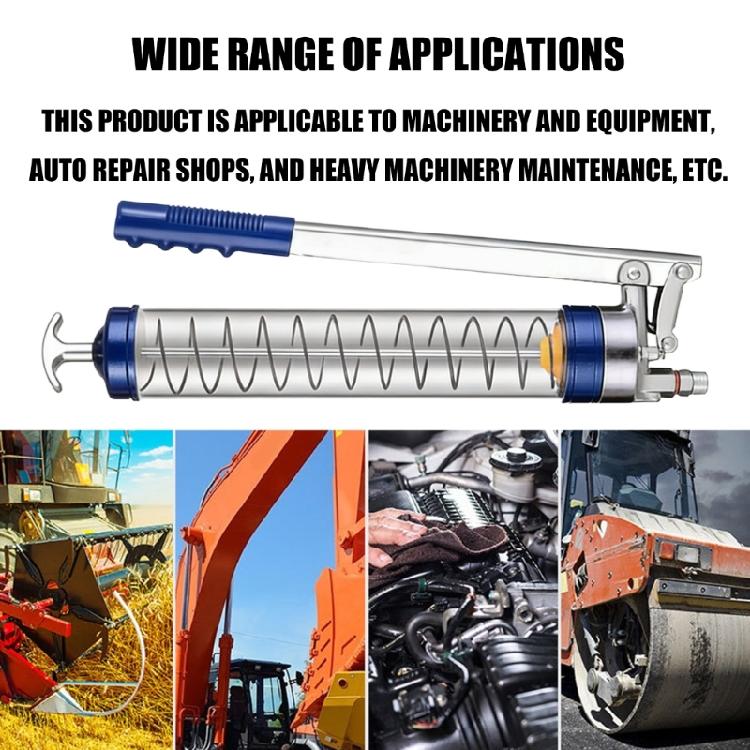 High Pressure Manual Butter Tool Grease Injector Clear Grease Tube Manual Grease Pump For Vehicle Maintenance  Enduring
