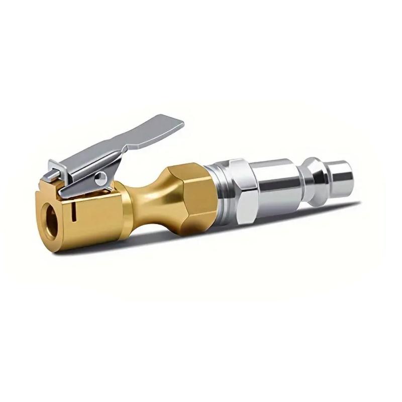 Quick Inflation Nozzle Inflation Chuck 8x7.8cm Inner Diameter 8/6mm Copper Material Suitable For Car Tire Valve Accessories