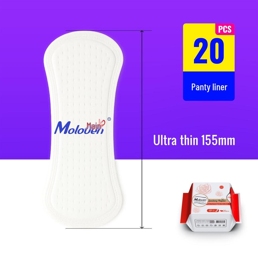Extra Lange Puur Katoenen Menstruatiepads & Inlegkruisjes met Negatieve Ionen - Zacht voor Dagelijks & Nachtelijk Gebruik