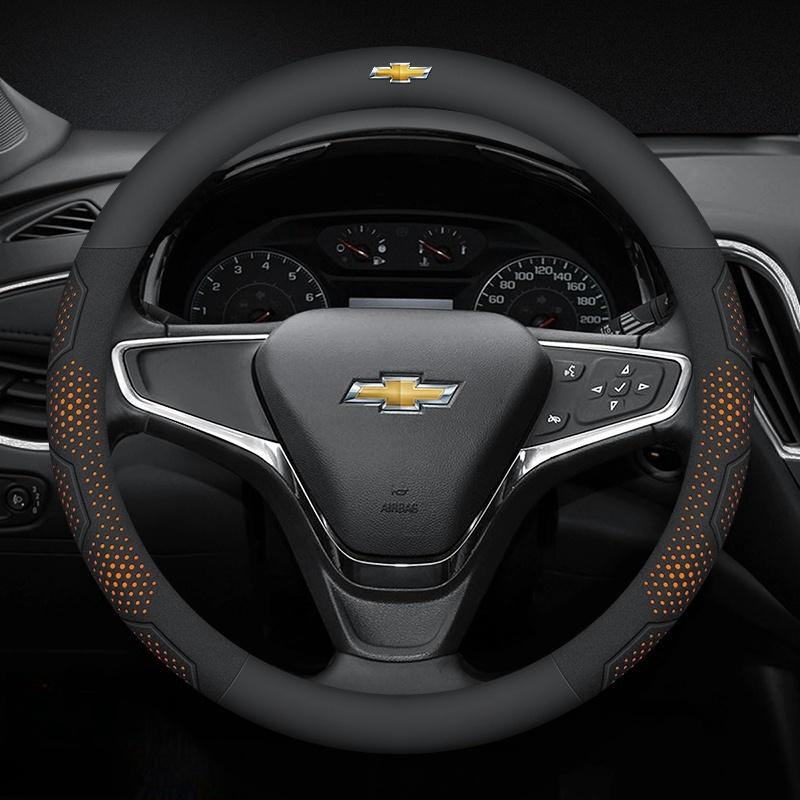 Car Steering Wheel Cover For Chevrolet Aveo Bolt Cavalier Cruze Onix Orlando Silverado Spark Tahoe Suburban Lacetti Tracker