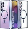 case for Samsung S26 S25 S24 S23 S22 S21 S20 plus ultra Transparent magnetic attraction protective case full coverage Dustproof