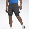 Reebok Solid Color Fitness Training Running Shorts Men Shorts Gray HG4065