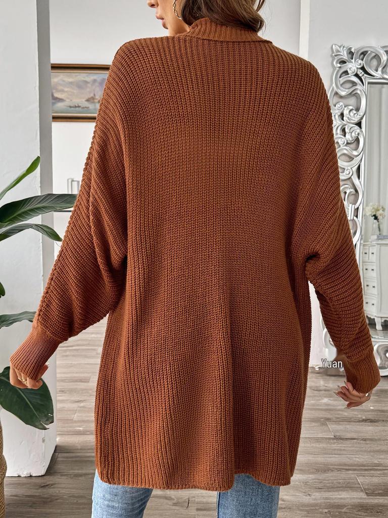 Women's 2025 Autumn/Winter Loose Knit Cardigan – European American Fashion In Multiple Colors