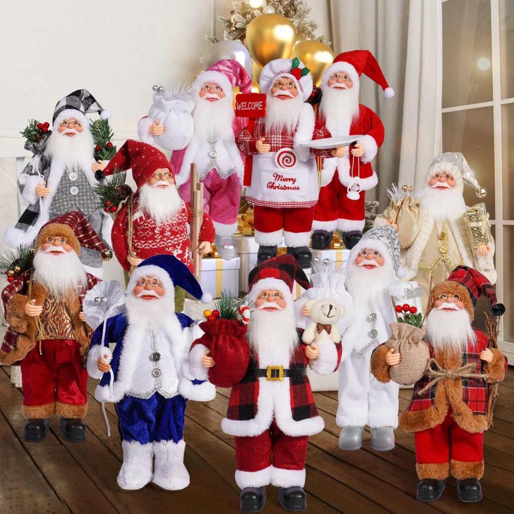 JOYBLISS Decor New-Year Goods Santa Claus Christmas Doll Home Decoration Merry Christmas Kids Gift
