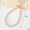 Cute Imitation Pearl Beads Chain Pendant Phone Keychain Bag Hangings Key Chain Mobile Phone Camera Wrist Strap Anti-Lost Pendant