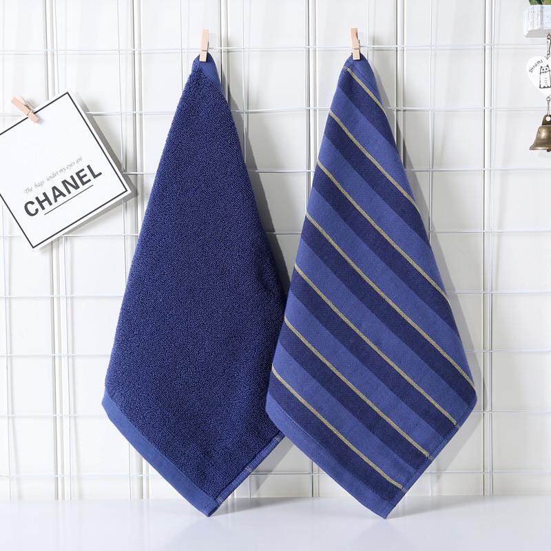 35x35cm Classic Gauze Cotton Striped Soft Absorbent Double-Sided Terry Bathroom Men Face Towel