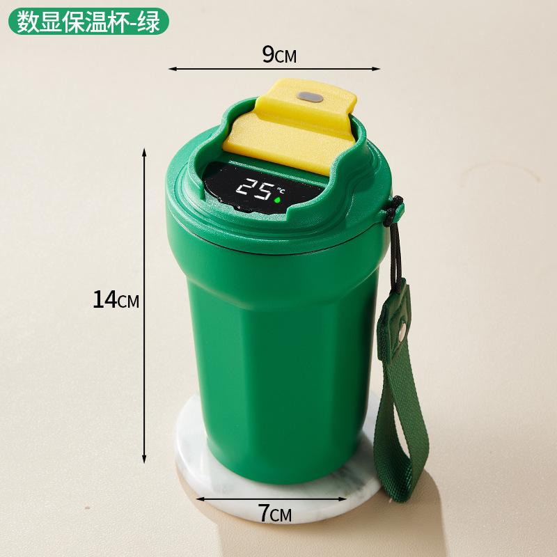 High Value Coffee Cup 316 Stainless Steel Thermal Insulation Cup Portable Outdoor Accompanying Rope Car Cup