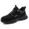 Labor Insurance Shoes Men's Anti-smashing and Anti-piercing Smart Buckle Safety Men's Wear-resistant and Comfortable Protective Work Shoes Four