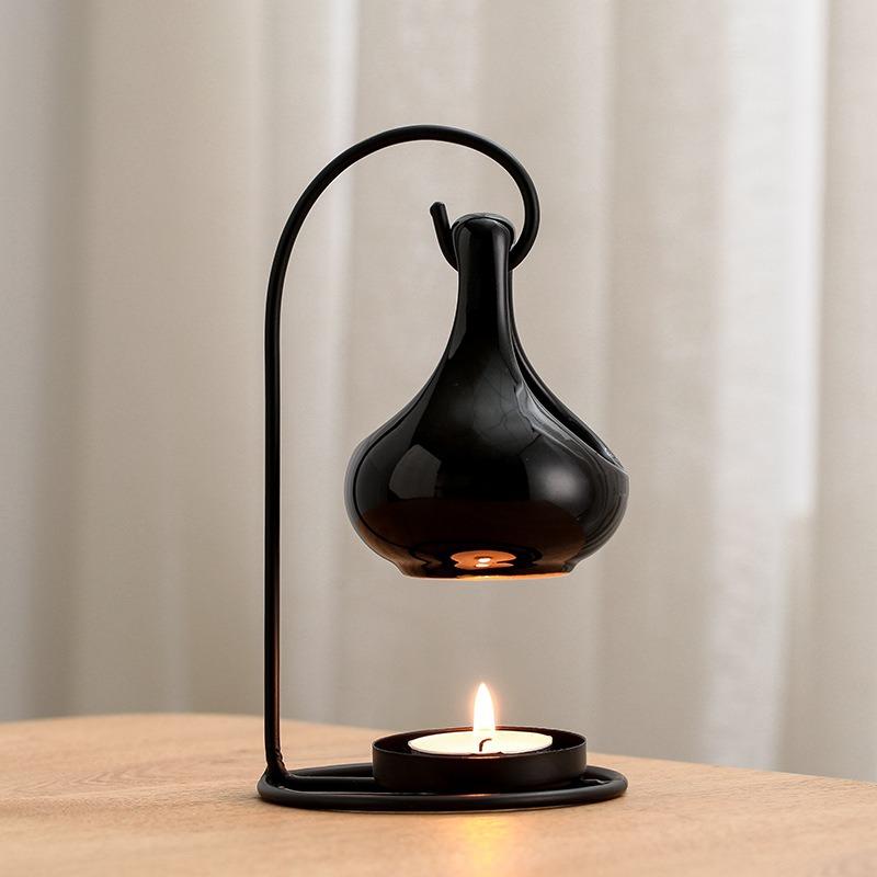 Black Hanging Stove Creative Aromatherapy Stove Essential Oil Lamp Stove Fragrant Wax Stove Household Candle Light Stove