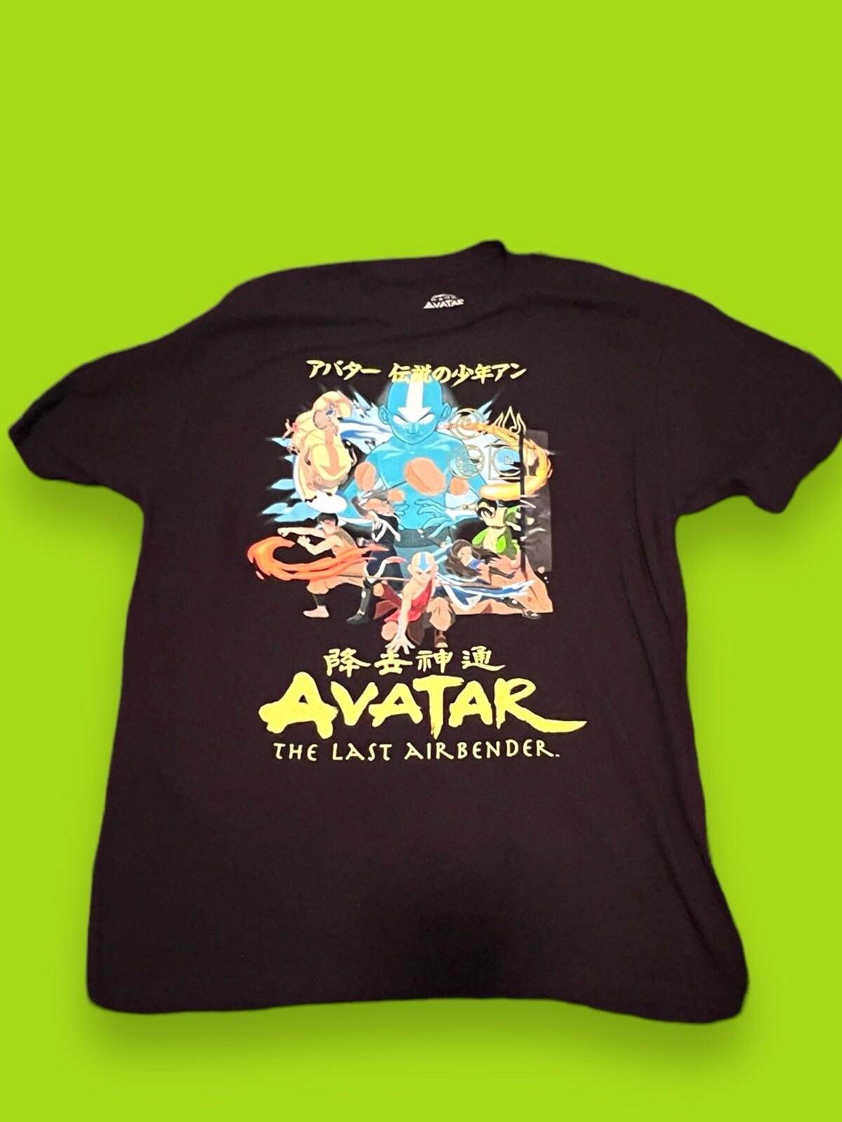 Avatar The Last Airbender Katara Black Anime Graphic T-Shirt Men s Large New NWT S