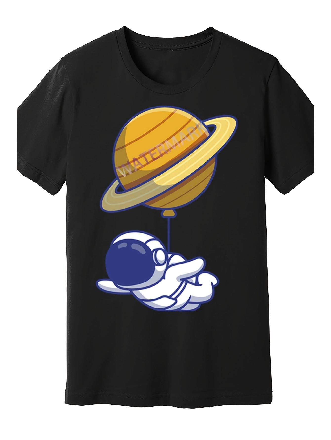

Top Pick Local Funny Astronaut Floating with Saturn Balloon TShirt 4XL