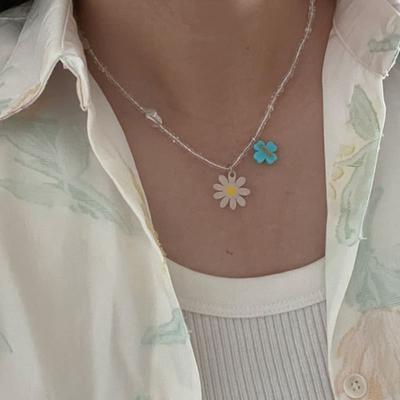 JA SAG JA! Gänseblümchen- & Glücksbringer-Perlenkette_NC246