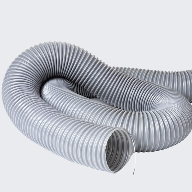 Transparent PVC Tube for Dust Suction, Vacuum Fume Exhaust Hose, Blue and Gray Air Tube Inside Diameter 25-100mm *1000mm,1 Meter