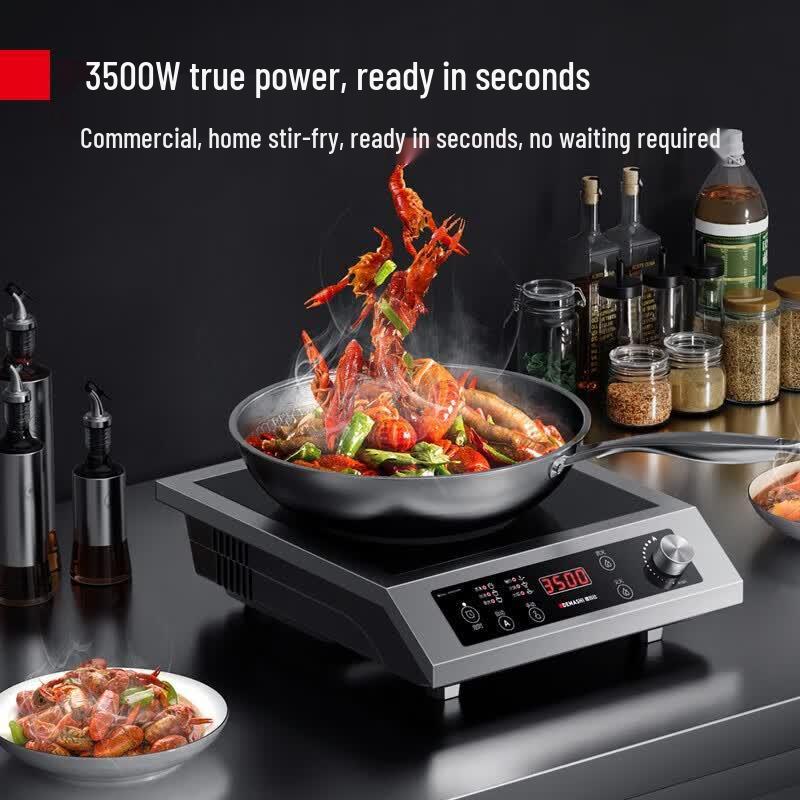 Demashi Commercial 3500W Concave Induction Cooktop