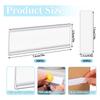 50PCS Self-Adhesive PVC Label Holder Card Slot Supermarket Commodity Identification Empty Transparent Label Price Tag DIY