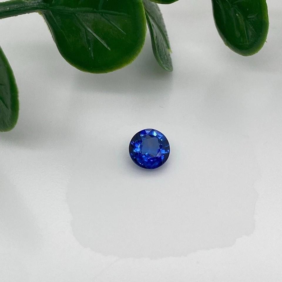 Certified 9.80 Ct Natural Kashmiri Blue Sapphire Round Cut Loose Gemstone