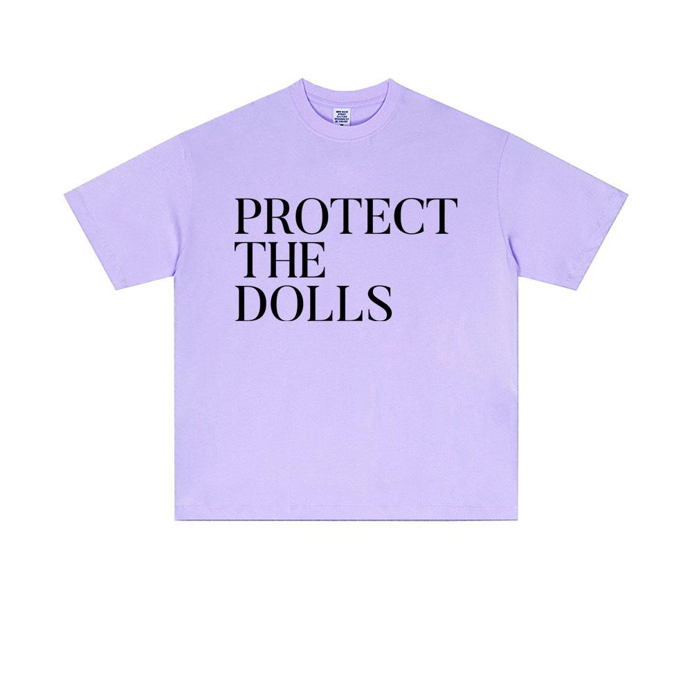 Pedro Pascal Protect The Dolls Same Style Print T Shirts Summer Men Women Fashion Oversized Tshirt Casual Cotton Vintage Tshirt
