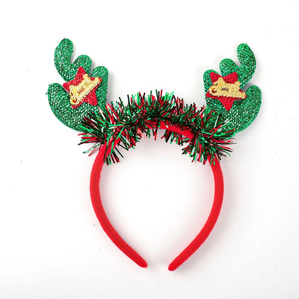 Elk Antlers Ornaments Antlers Hair Accessories Xmas Hairband Christmas Decorations Reindeer Headwear Christmas Headbands