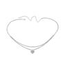 Charm Full Rhinestone Heart Teardrop-shaped Butterfly Pendant Double-layer Bikini Waist Chain for Women Beach Sexy Body Jewelry