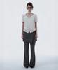 Mausolleum Emma Tailored Wrap Skirt & Pants Set - Gray