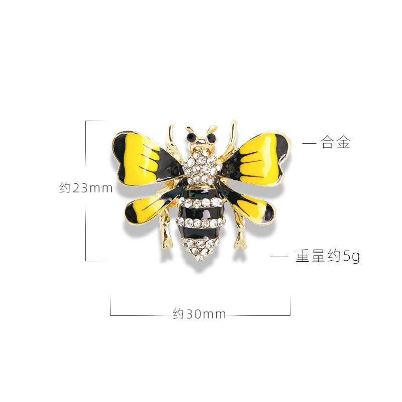 Pearl Bee Brooch Anti-light Diamond Insect Brooch Premium Niche Women's Pin with Accessories